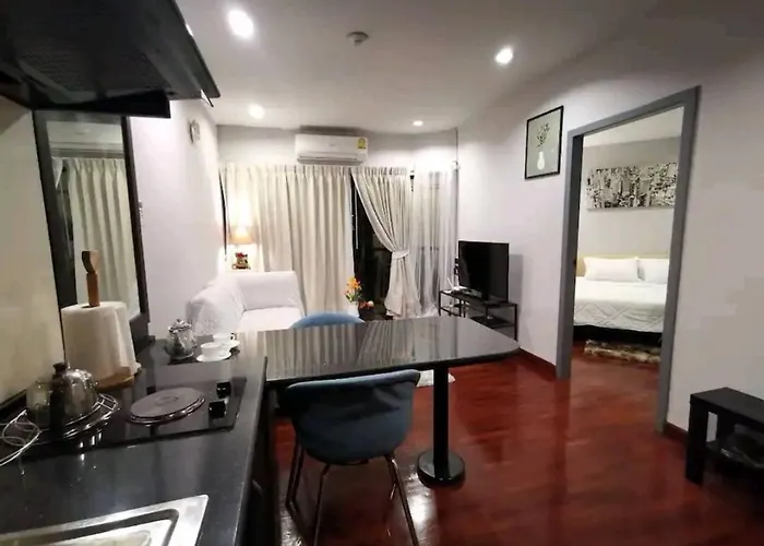 Appartement Cozy 1br Walk To Bts And Airport Rail Link Close To Malls G7 *