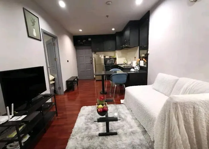 Cozy 1br Walk To Bts And Airport Rail Link Close To Malls G7 *